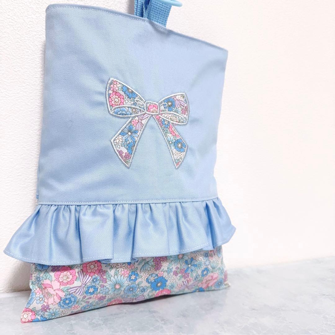 ハンドメイド　入園入学セット　レッスンバッグ　体操着袋　花柄　上履き入れ　女の子