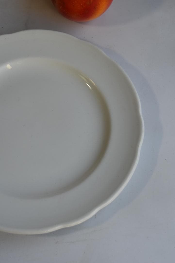 3枚組サルグミンヌ　 PYROBLAN　ビストロ白花リム皿