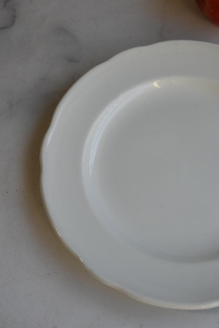 3枚組サルグミンヌ　 PYROBLAN　ビストロ白花リム皿