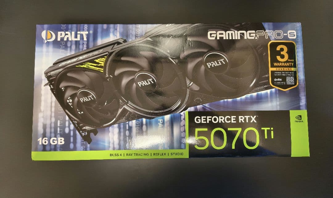 [*説明欄必読*]Palit GeForce RTX 5070Ti 16GB