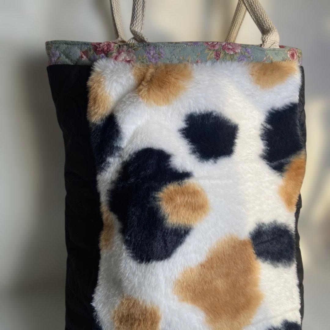 ゆ*ら様 コヤンイサムチョン　黒猫ちゃん　トートバッグ　BIGサイズ　大容量　ボ