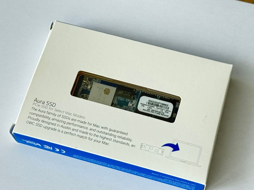 2.0TB 内蔵型SSD OWC Aura Pro X2 MacBook