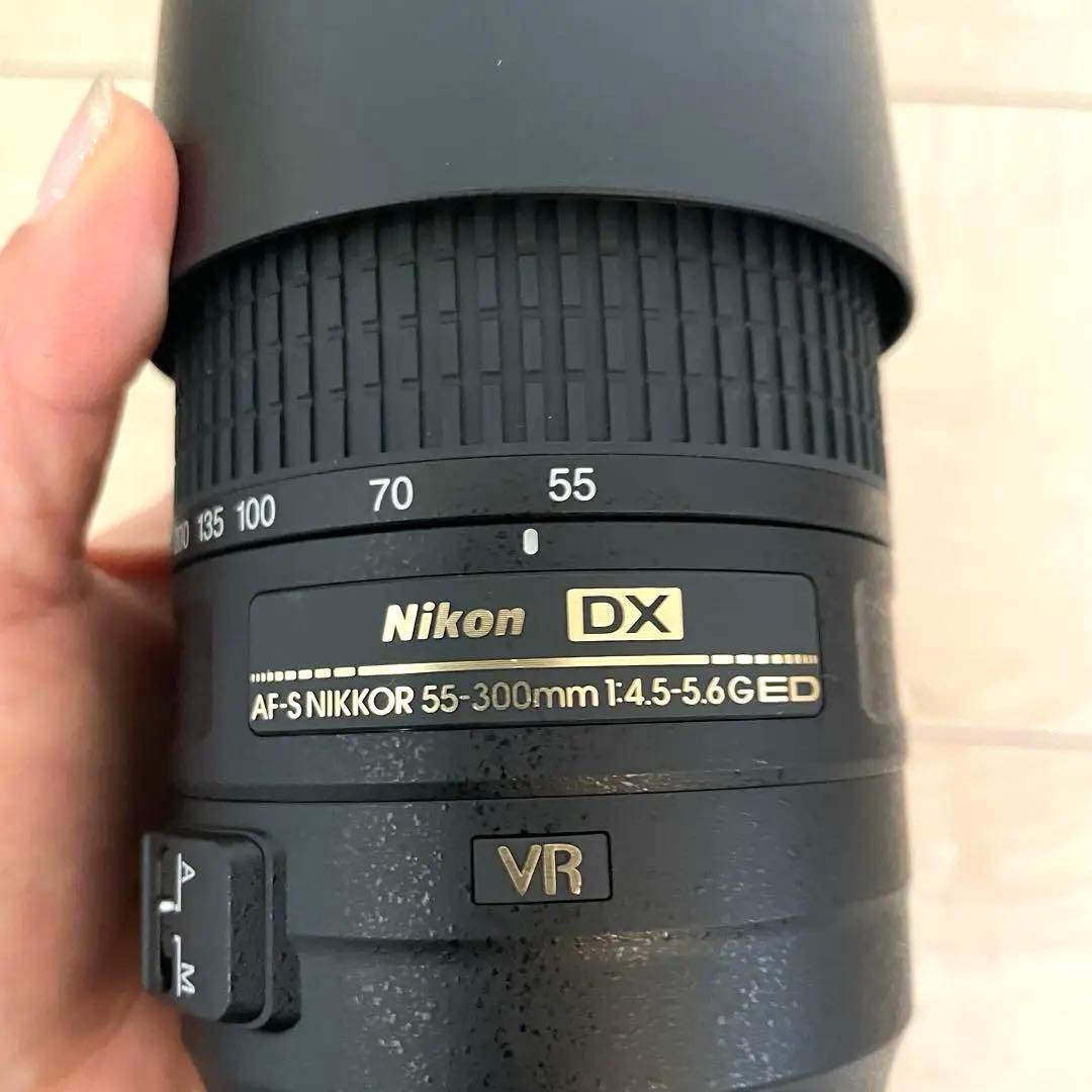 美品⭐︎Nikon AF-S 55-300mm 超望遠＆手振れ補正つき4255-1