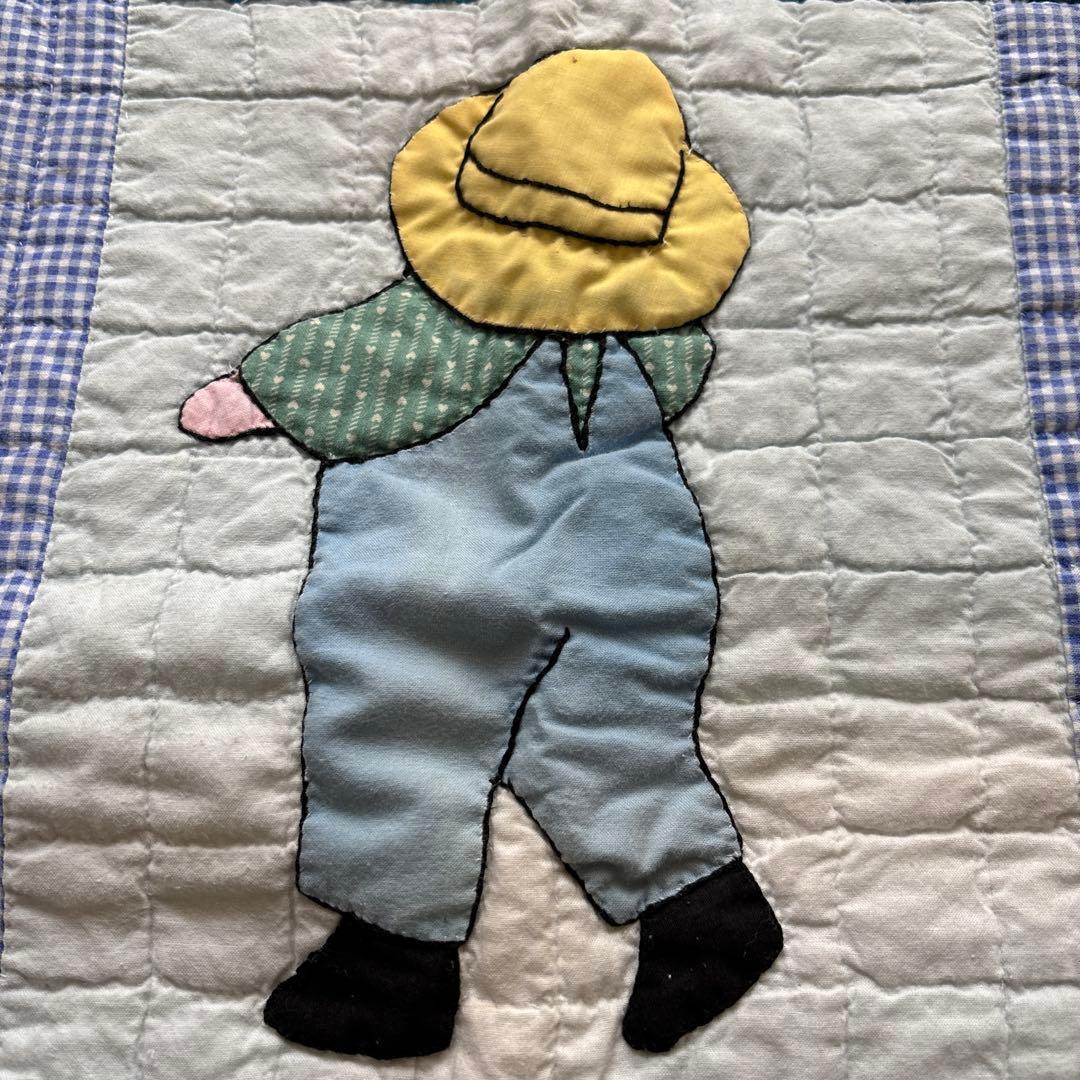 子供の刺繍デザイン キルティングキルト　アメリカ　即日匿名発送