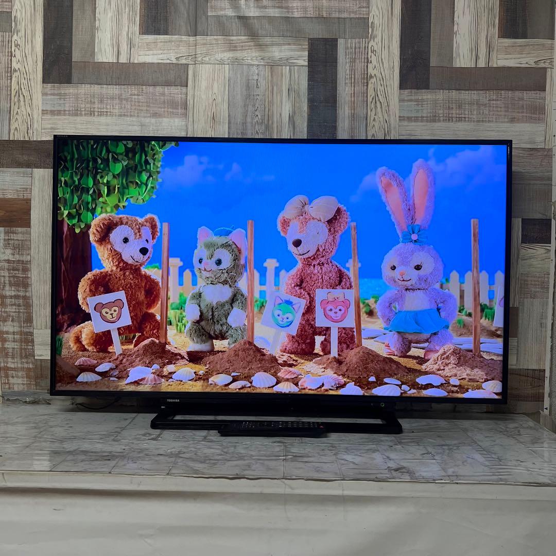 即日受渡❣️全国送料込東芝50型液晶テレビ外付けHDD録画対応　HDMI×2端子