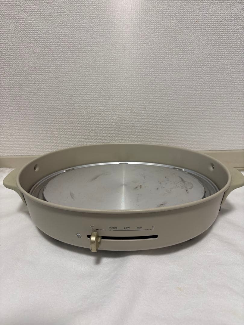 BRUNO オーバルホットプレート グレージュ