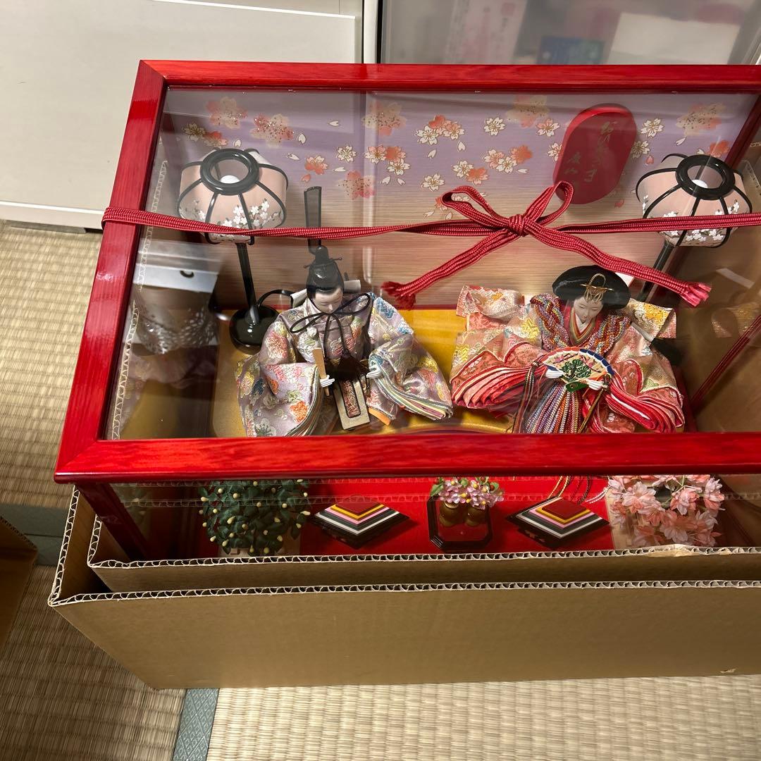 雛人形セット 桜装飾付き