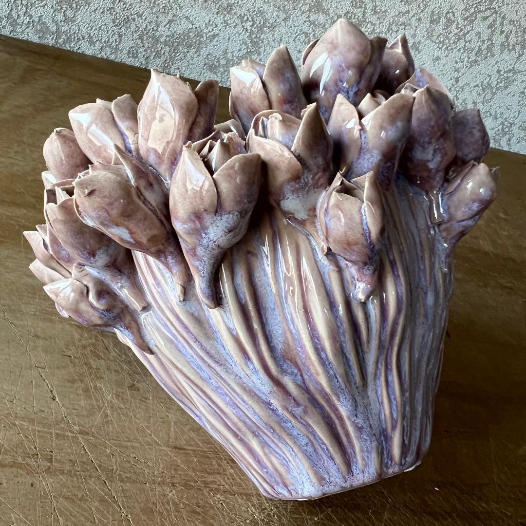 陶器製チェリーローズフラワーベース。大切な植物の為に