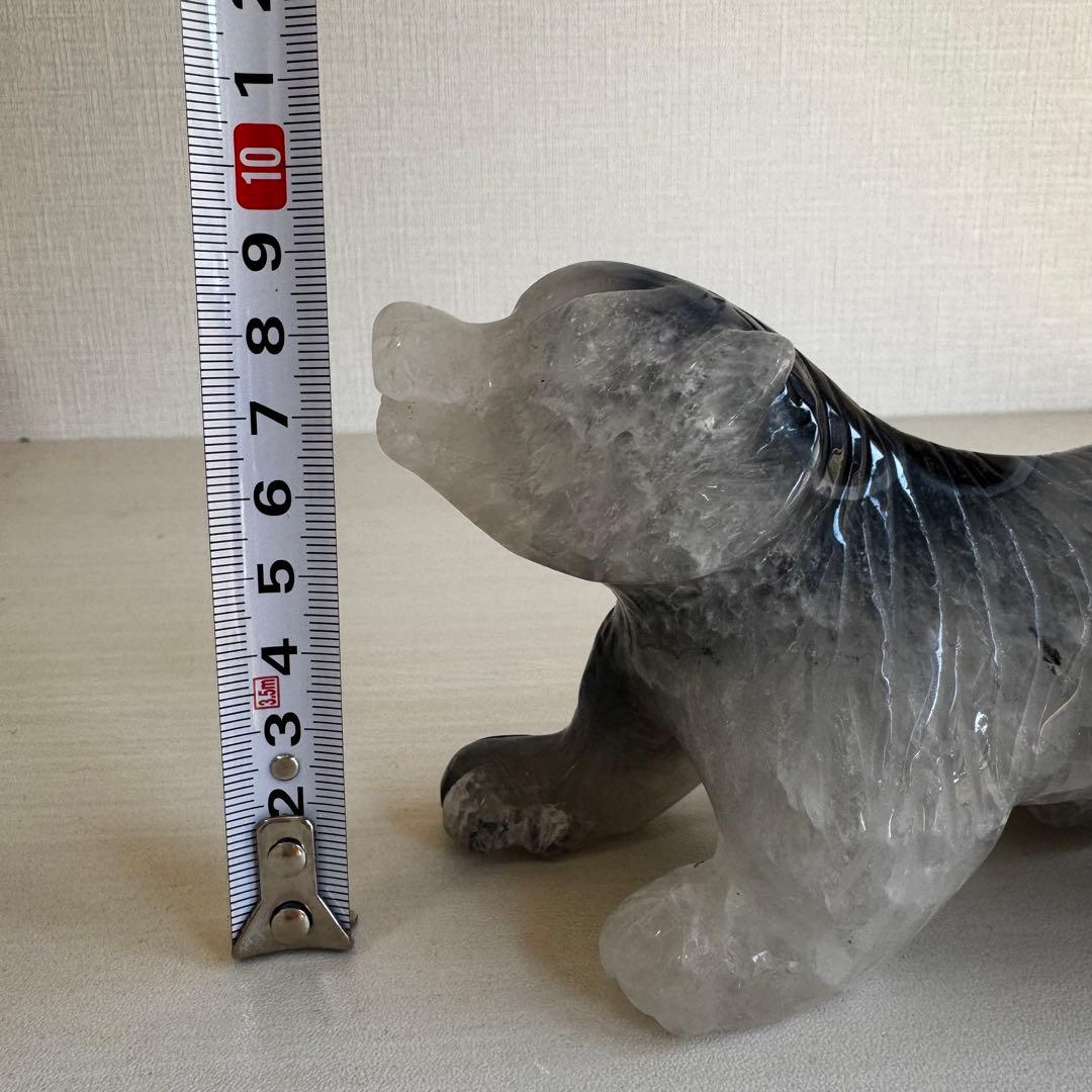 ボルケーノアゲート　虎　置物　UV蛍光画像の通り