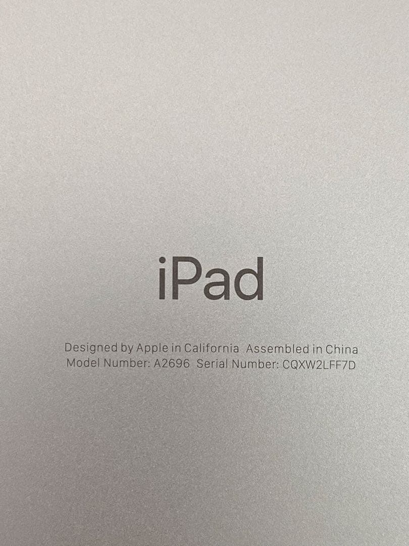 Apple iPad第10世代64GBWi-Fiタイプ