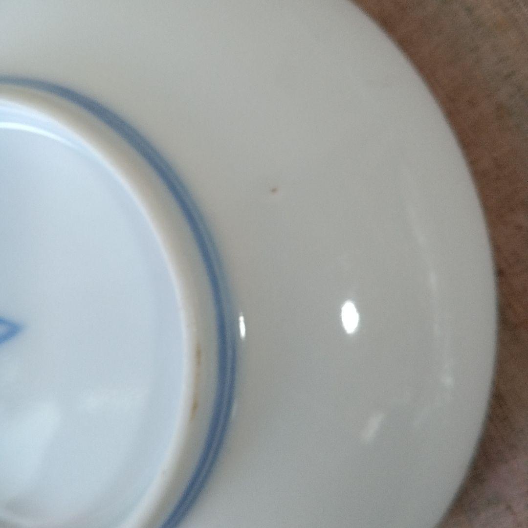 深川製磁　桐に鳳凰図半月皿　4枚　手書き　オールド深川　小皿　取り皿　有田焼