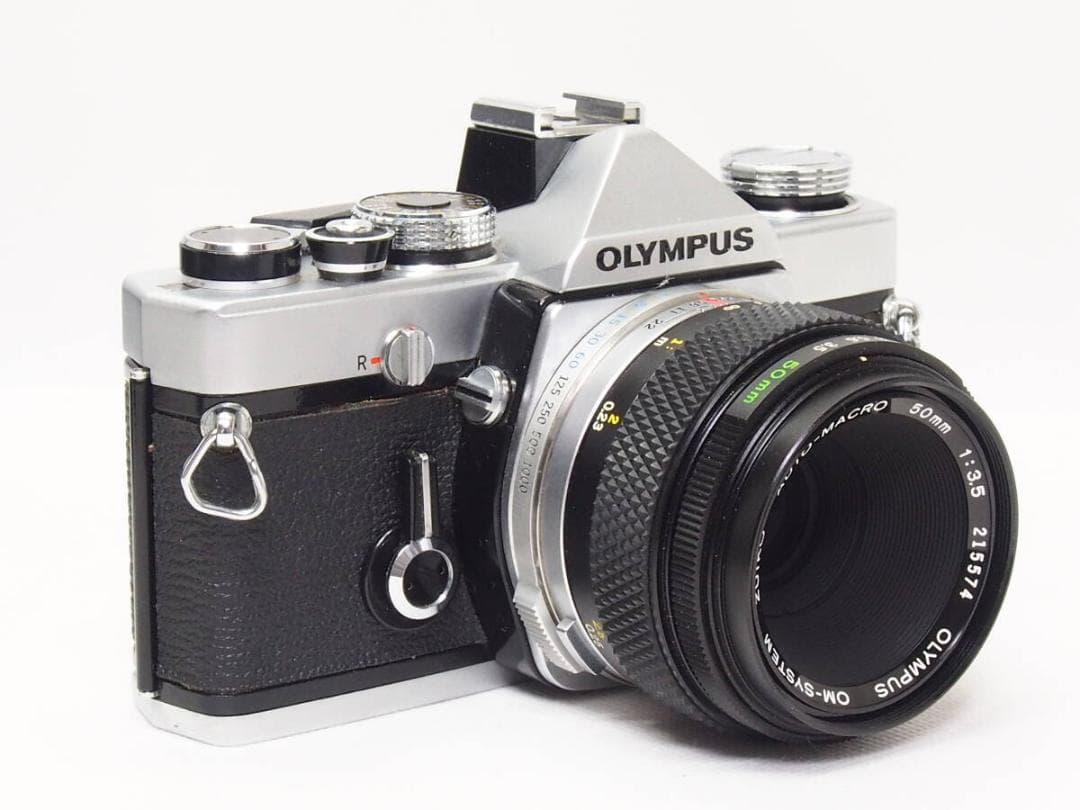 美品■ OLYMPUS OM-1 + MACRO 50mm F3.5 露出計稼働