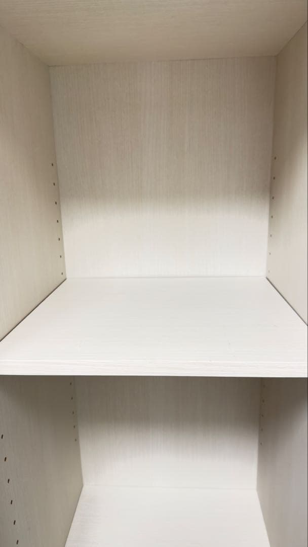 ニトリ　フラップ扉本棚　ホワイト