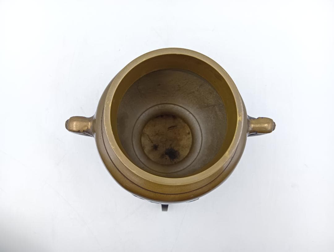 薄端 唐金製 花器 華道具