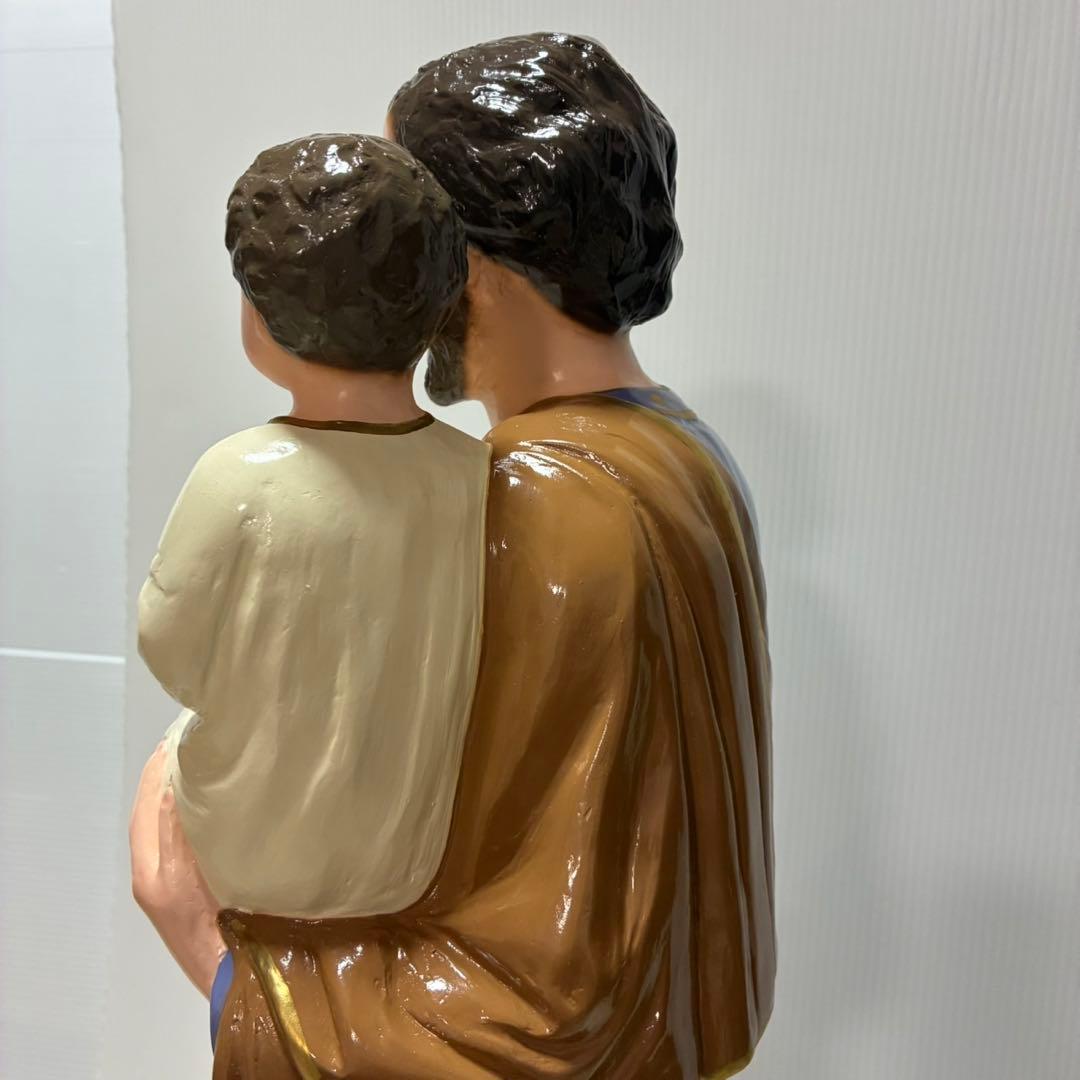 ⚫︎聖ヨゼフと御子像　高さ７３cm キリスト　 置物 ヨゼフ 置物