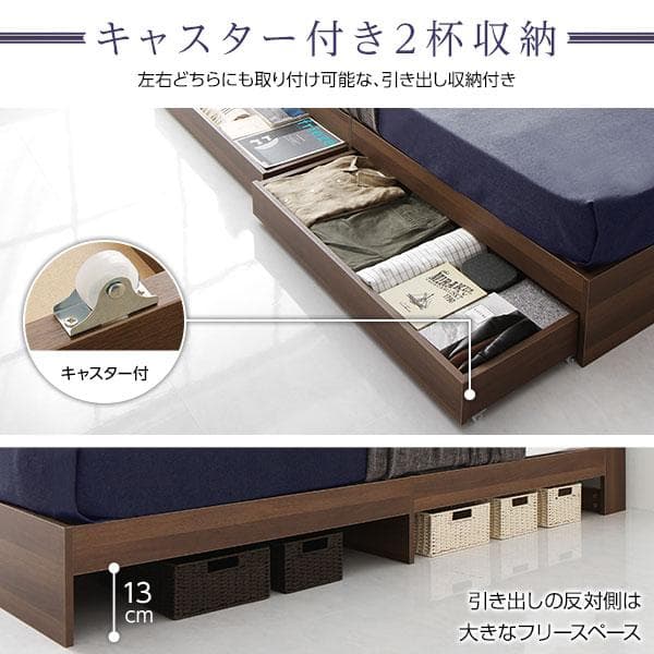 ベッド ブラック シングル ボンネルコイルマットレス付きds-2173645
