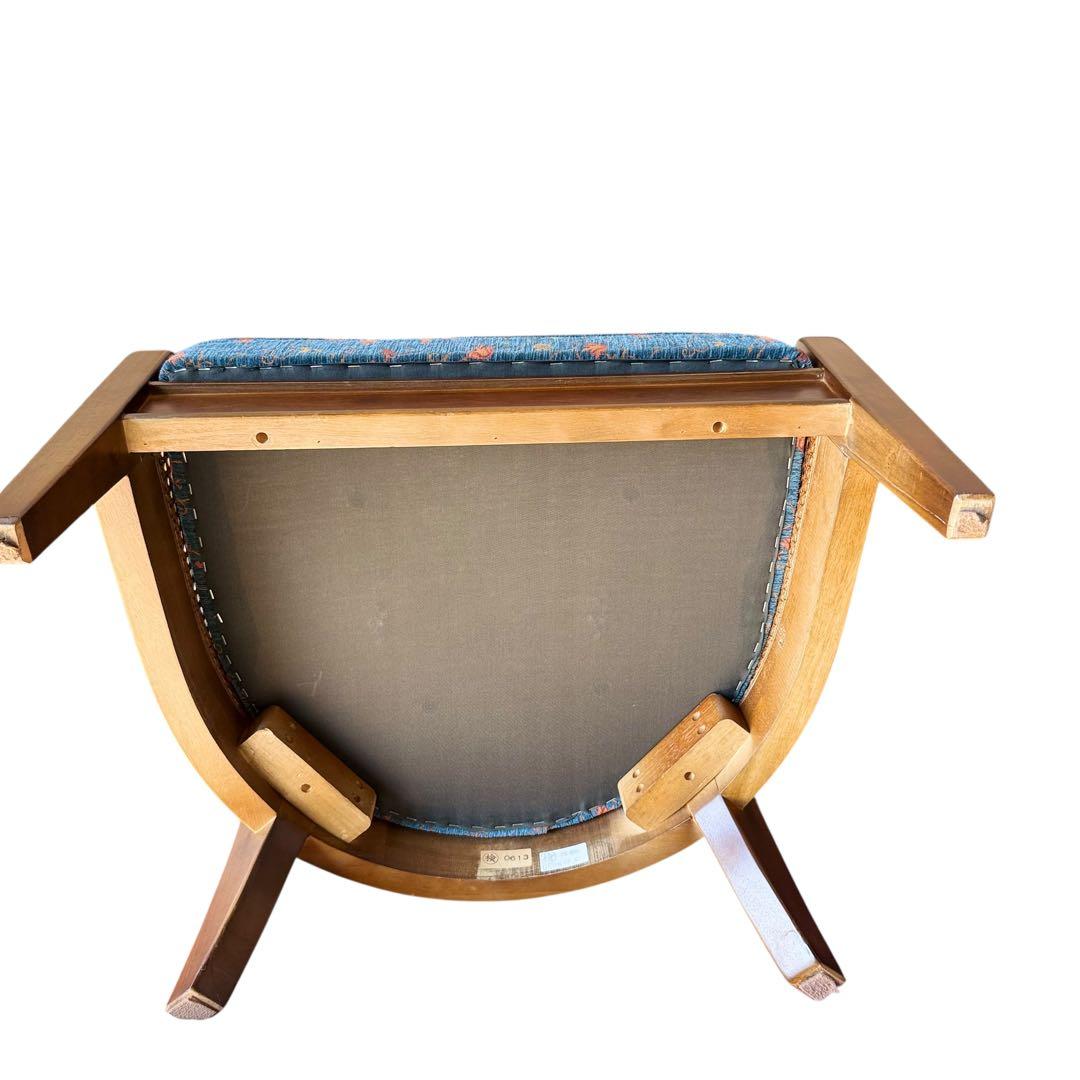 KZ032 【廃盤】三越ブルージュ　カントリーハウス　籐　1Pソファ　小花柄