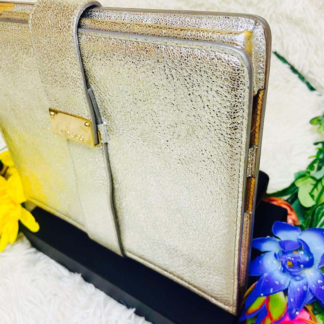 美品✨JIMMY CHOO✨ジミーチュウ✨タブレットケース✨iPad✨メタリック