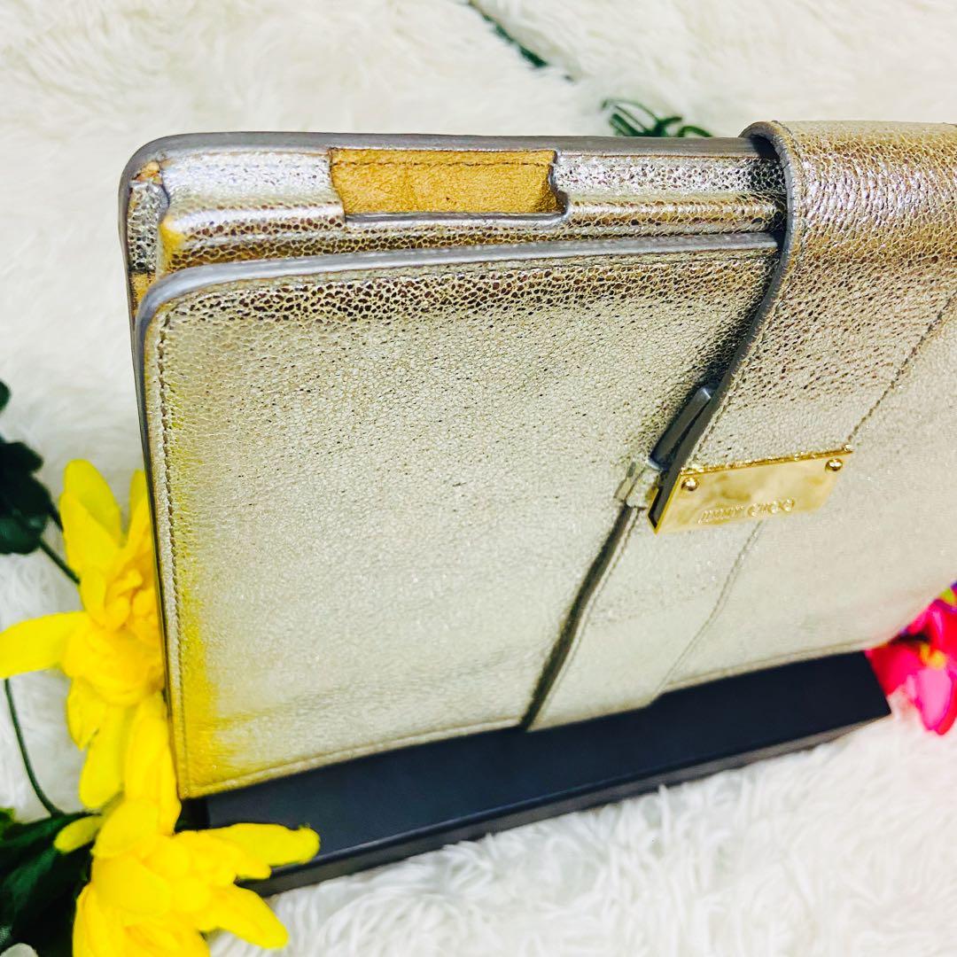 美品✨JIMMY CHOO✨ジミーチュウ✨タブレットケース✨iPad✨メタリック