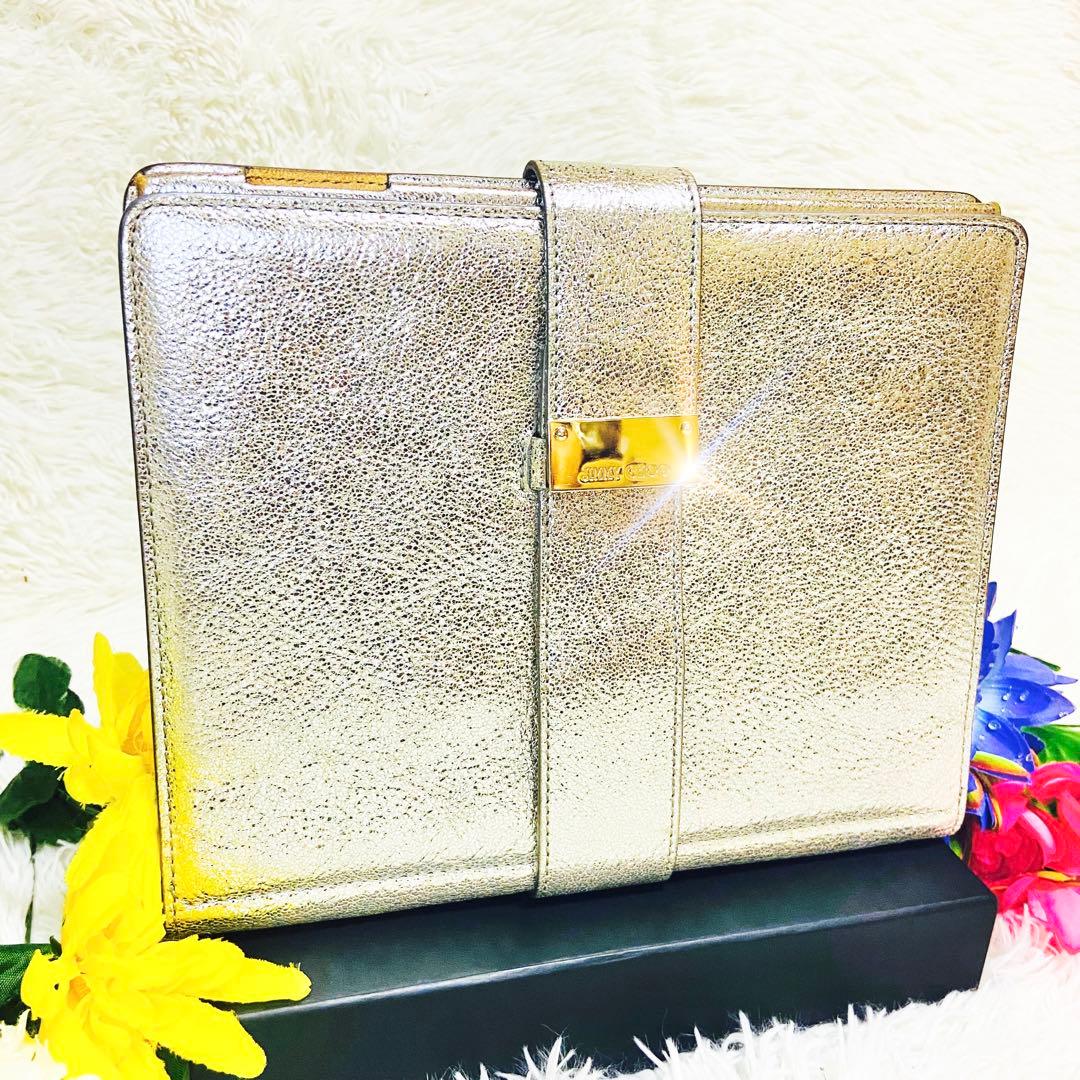 美品✨JIMMY CHOO✨ジミーチュウ✨タブレットケース✨iPad✨メタリック