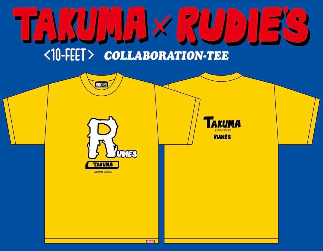 ✨新品✨10-FEET　テンフィート　RUDIE'Sコラボ　タクマTシャツ　XL