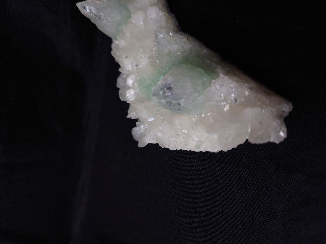 希少☆グリーンアポフィライト クラスター☆キラキラ 魚眼石