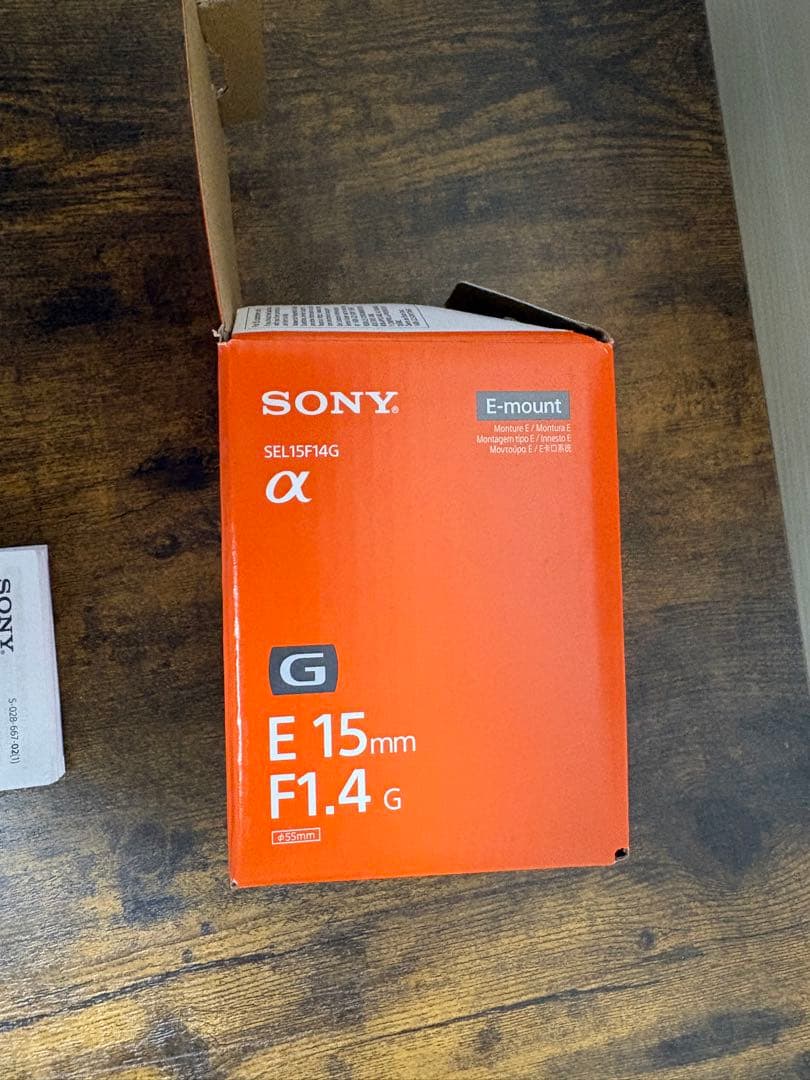 E15mm F1.4G SEL15F14G SONYレンズ