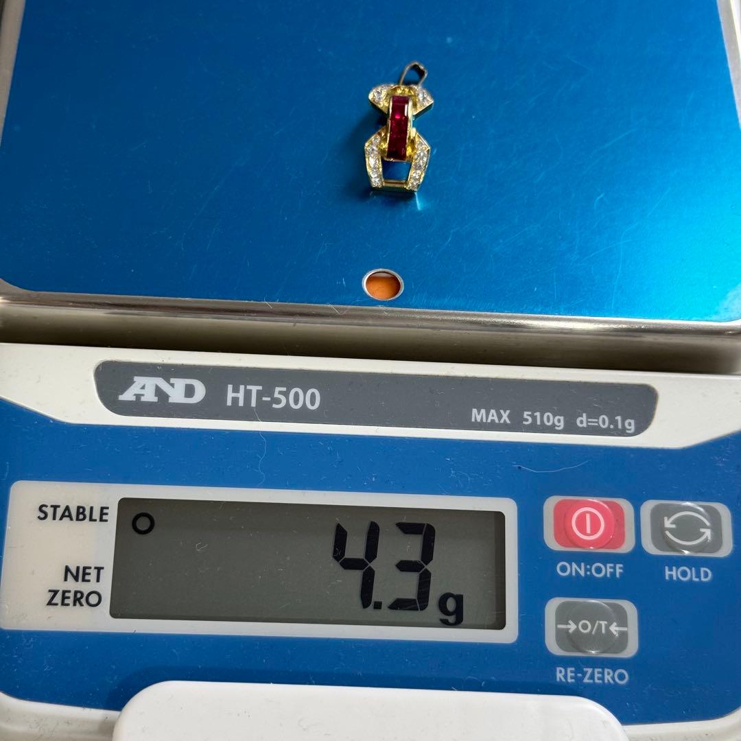 K18 ルビー ペンダントトップ