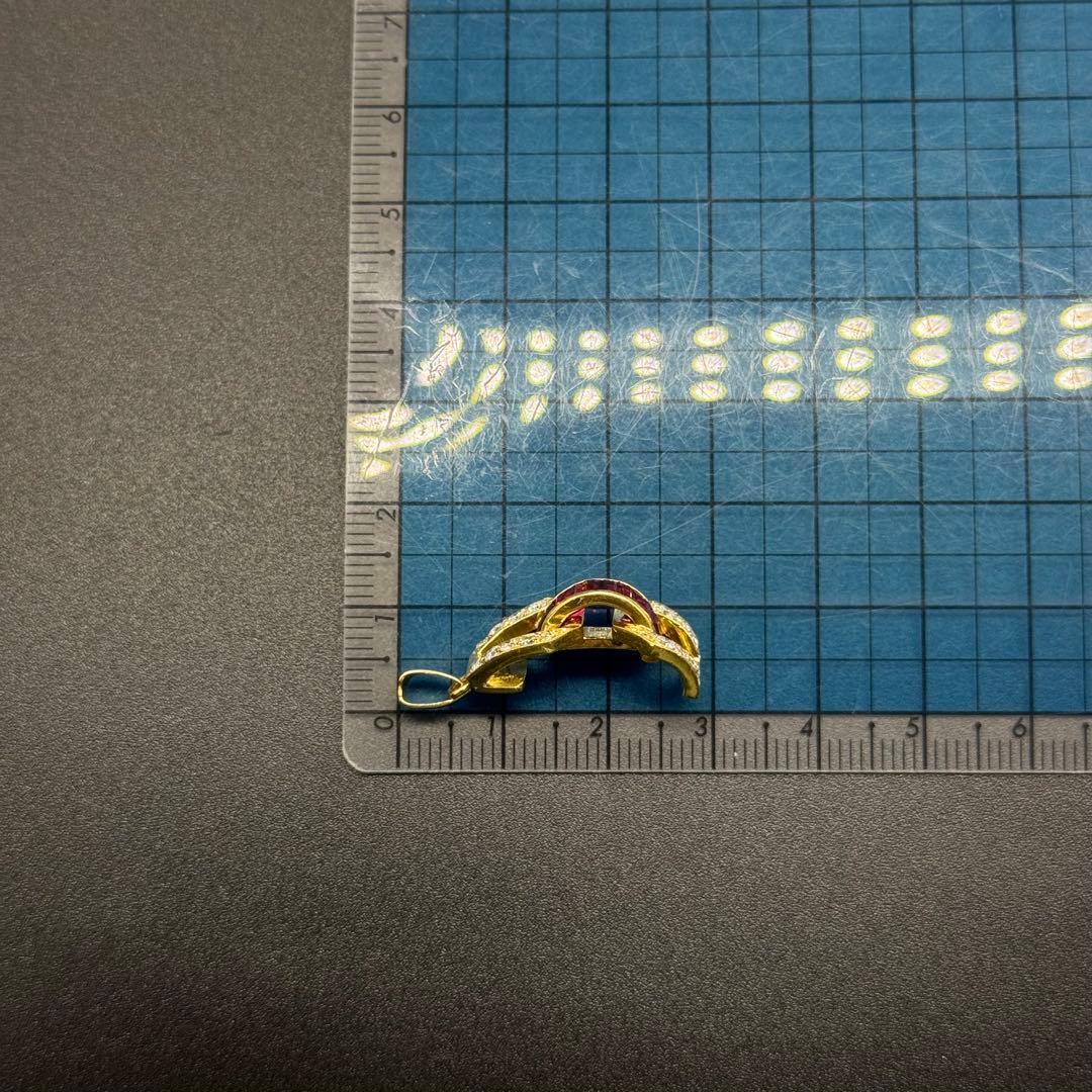 K18 ルビー ペンダントトップ