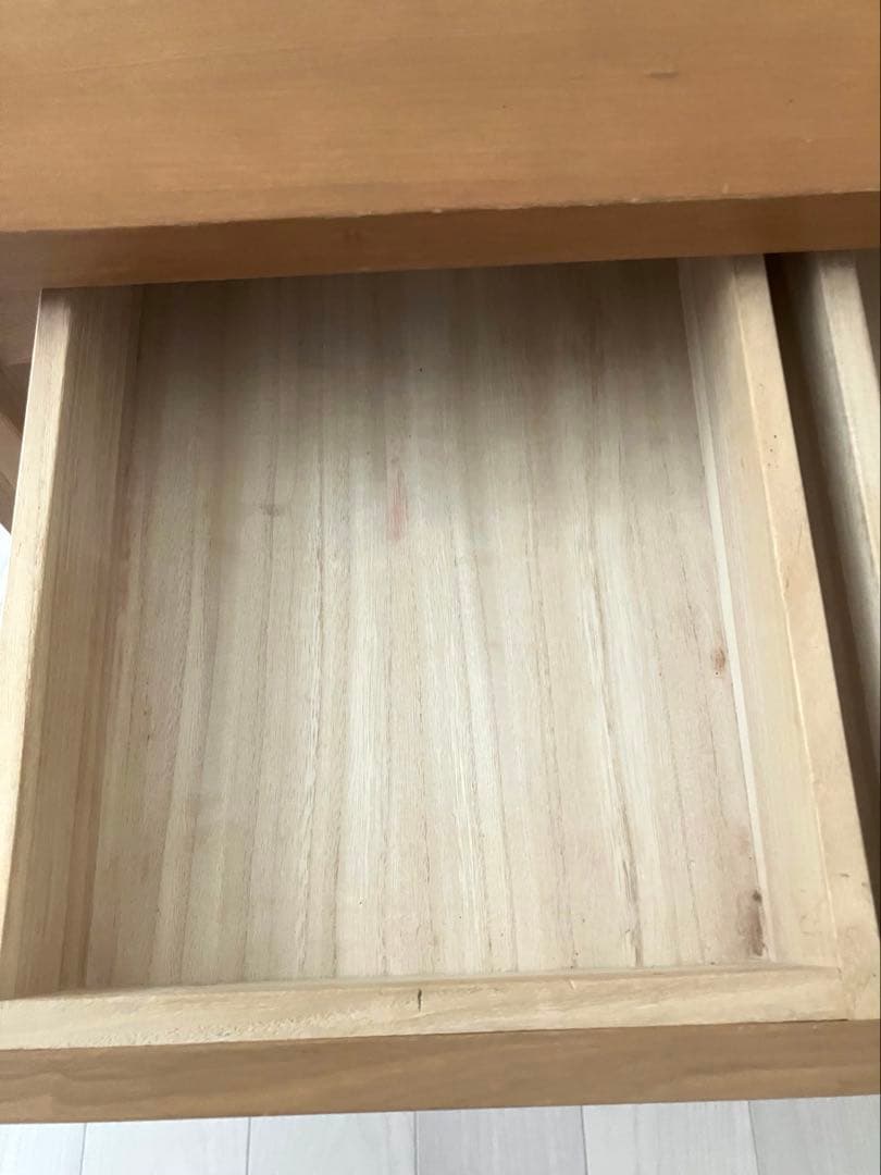 無印良品 タモ材 パーソナルデスク