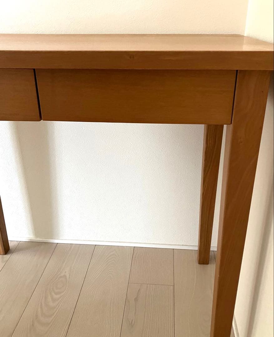 無印良品 タモ材 パーソナルデスク