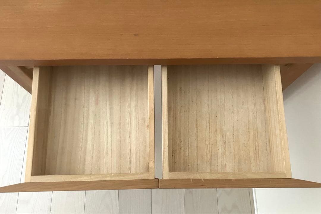 無印良品 タモ材 パーソナルデスク