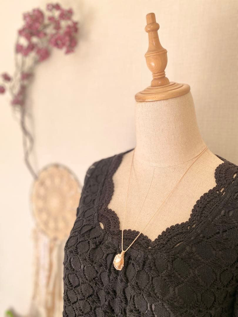 内なる光を灯す☆カンテラオパール 天然石マクラメネックレス/お守りアクセサリー