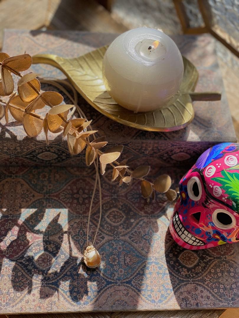 内なる光を灯す☆カンテラオパール 天然石マクラメネックレス/お守りアクセサリー