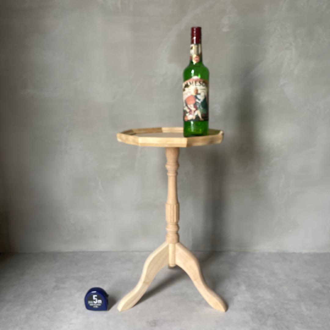 トールペイント用　白木　ワインテーブル　組立て式　木製　ミニテーブル　洋風