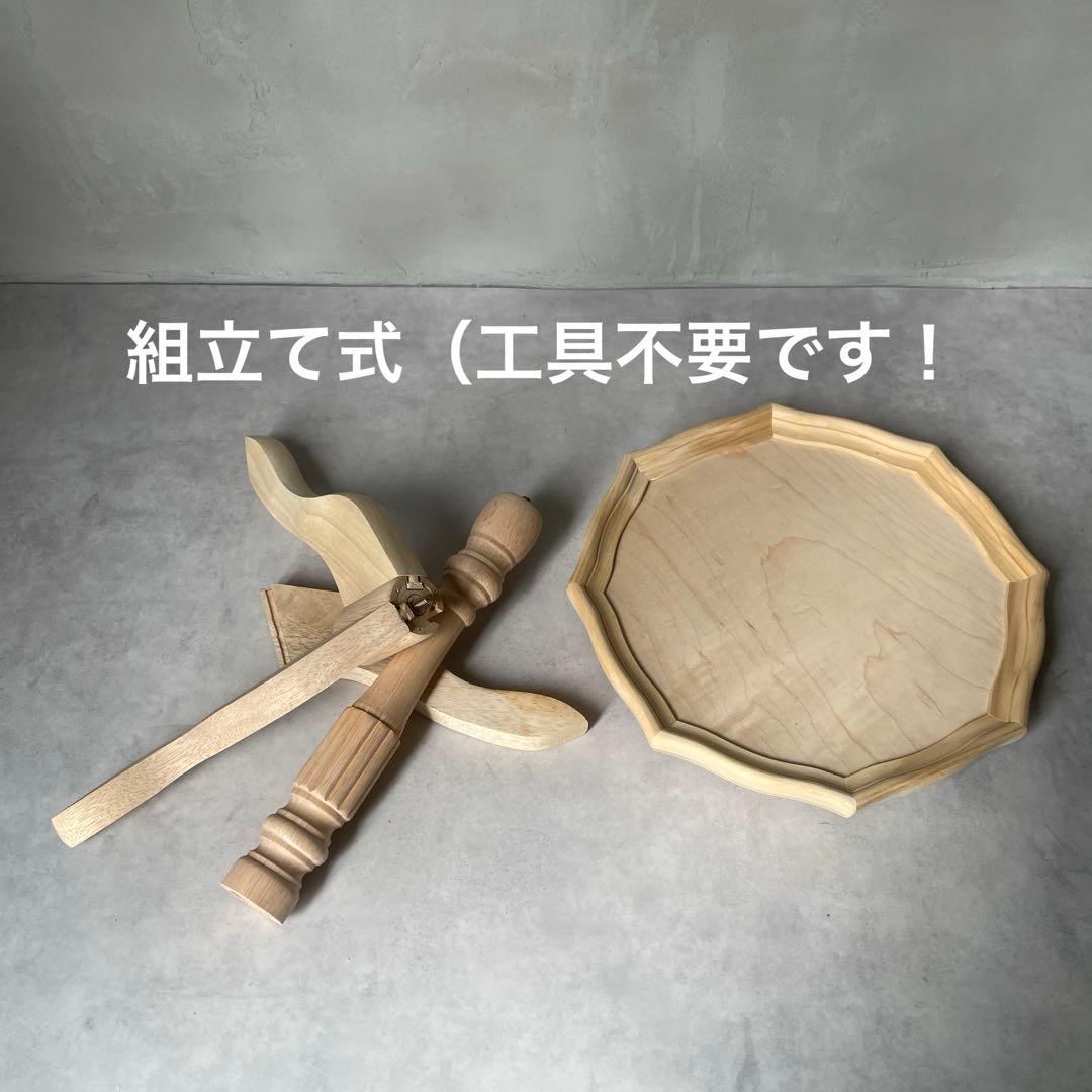 トールペイント用　白木　ワインテーブル　組立て式　木製　ミニテーブル　洋風