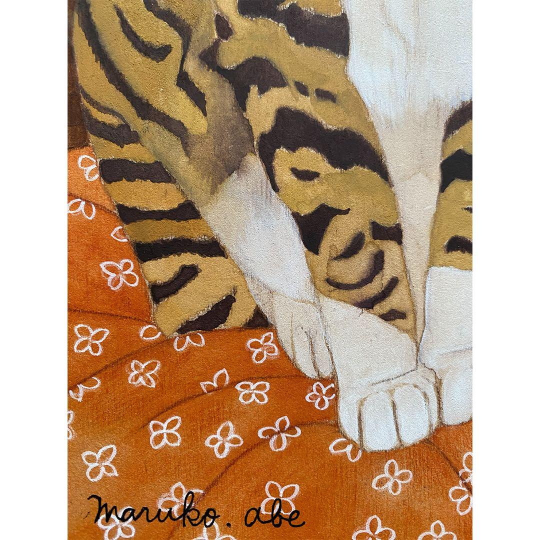 《送料無料》原画「寝床の猫」猫イラスト