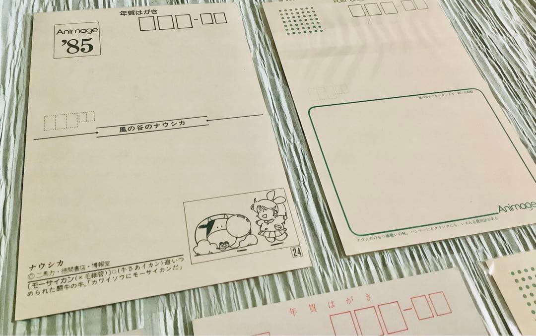 「風の谷のナウシカ」ポストカード5枚　宮崎駿イメージボード集　スタジオジブリ