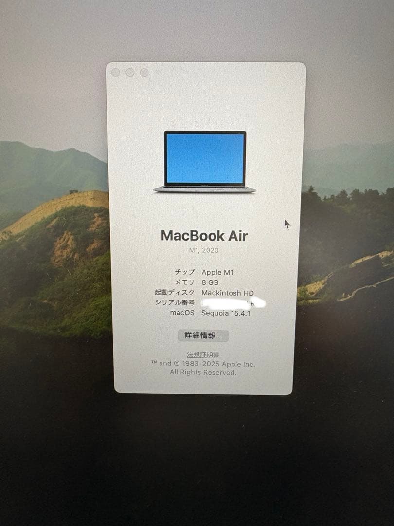 値下げM1 MacBook air 8GB 256GB USキーおまけ付
