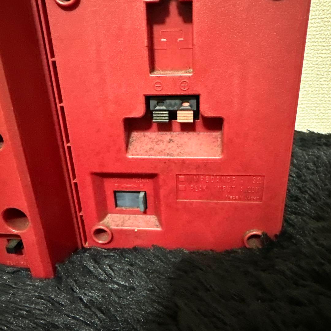名機! National RX-C45 ラジオカセット 赤 レッド 昭和レトロ