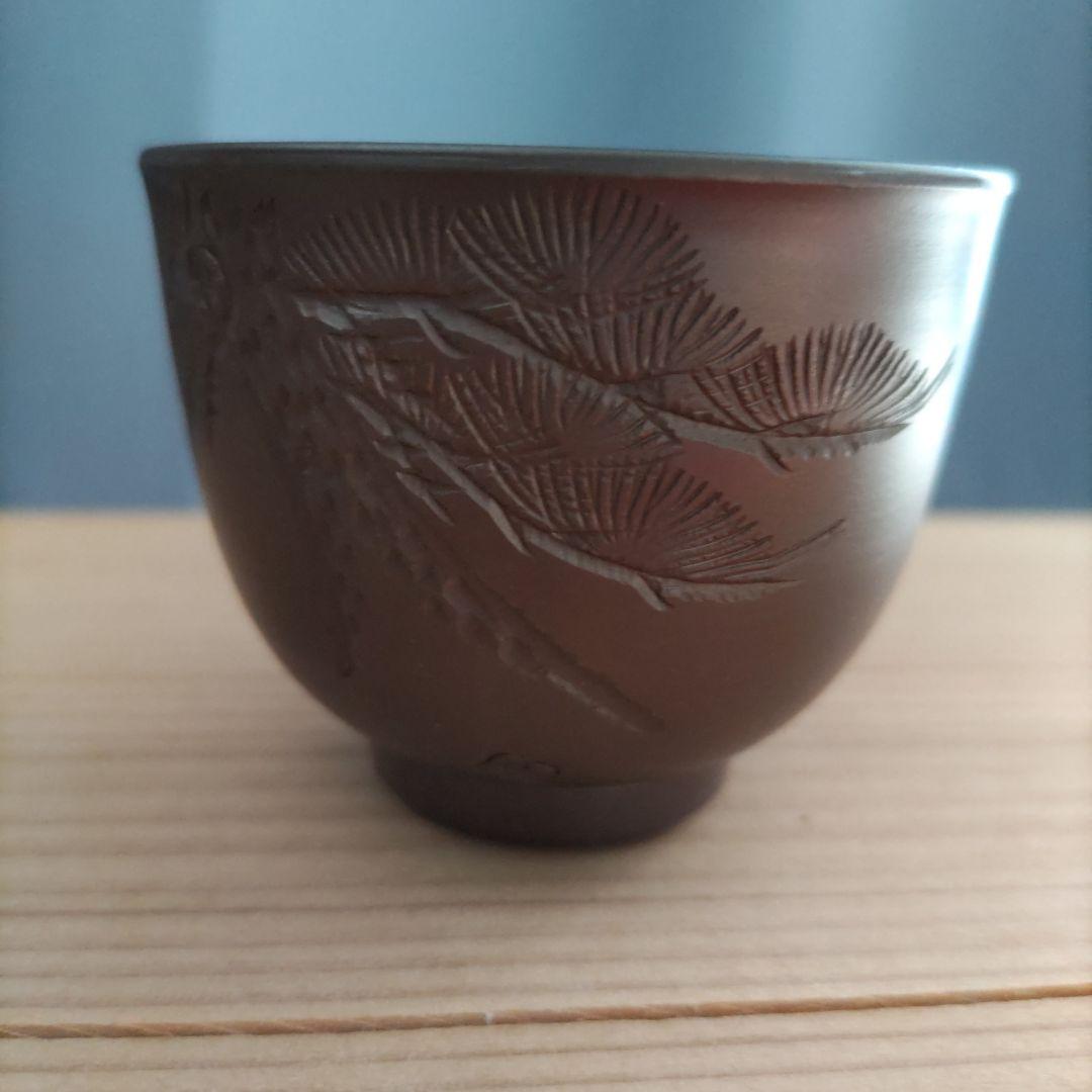 萬古焼  白梅造  煎茶器５客  急須セット