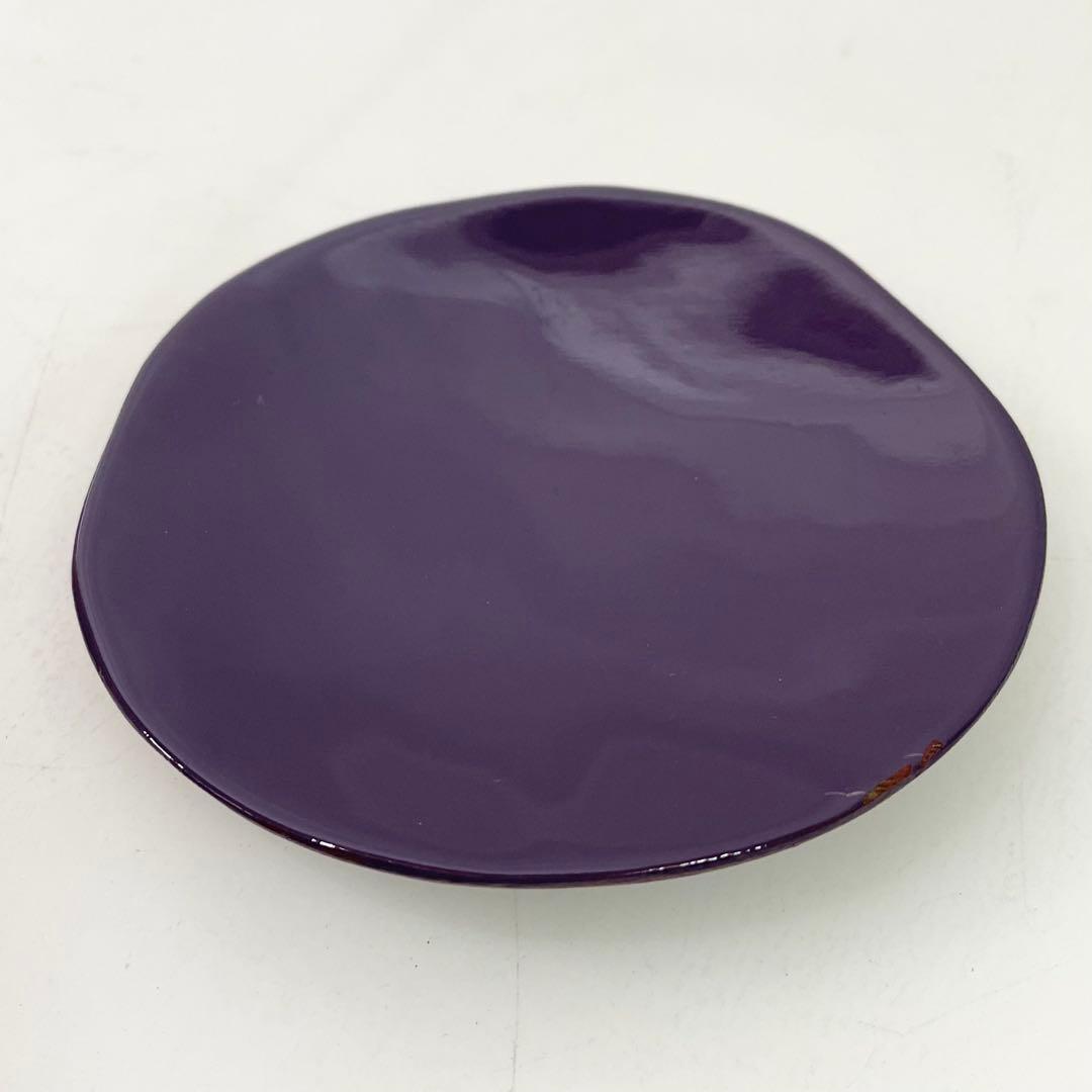 ◎ HERMES エルメス ウッドプレート 3枚 セット パープル
