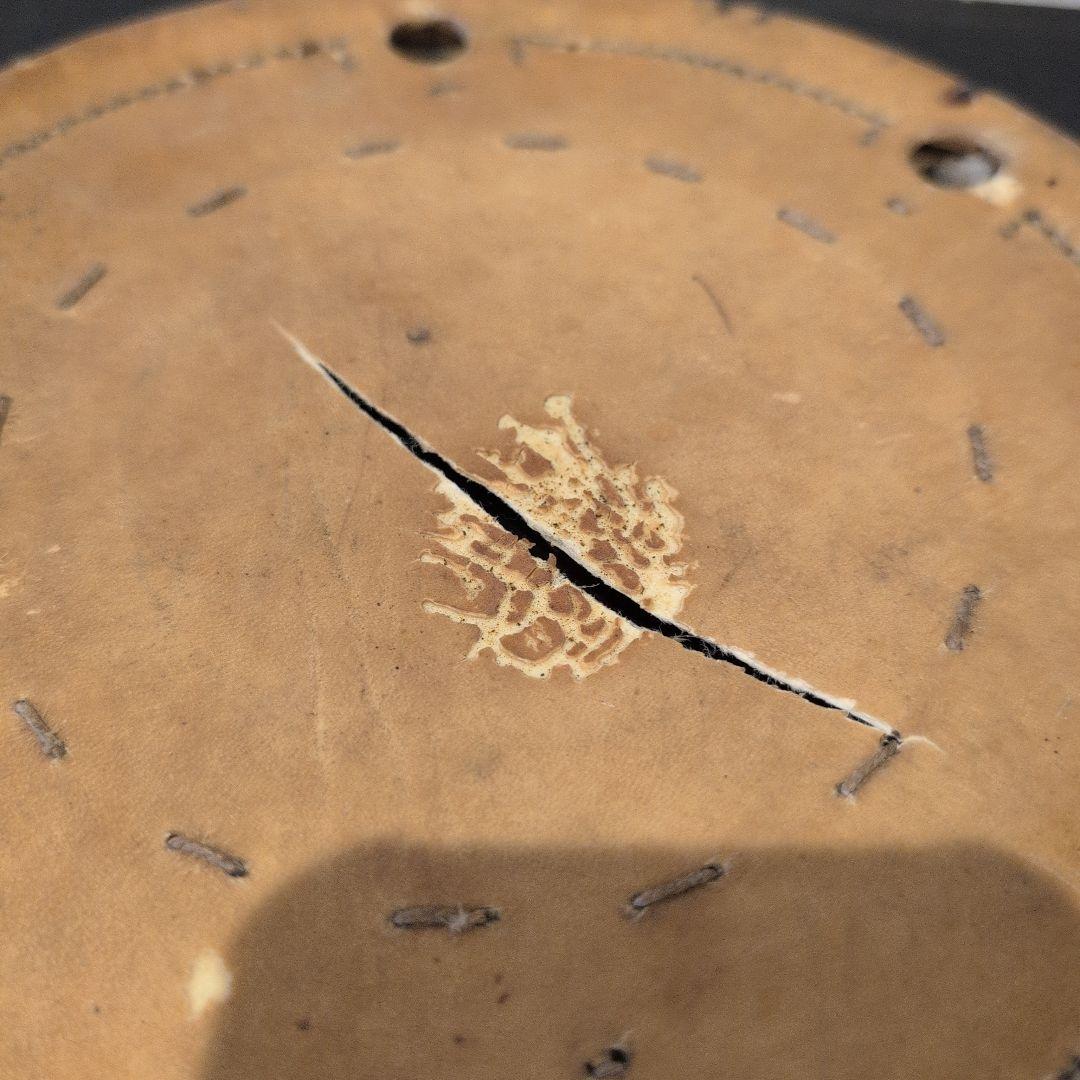 仏具　江戸寛政期　鉦吾　一心撞木　大鼓の打面（2枚）