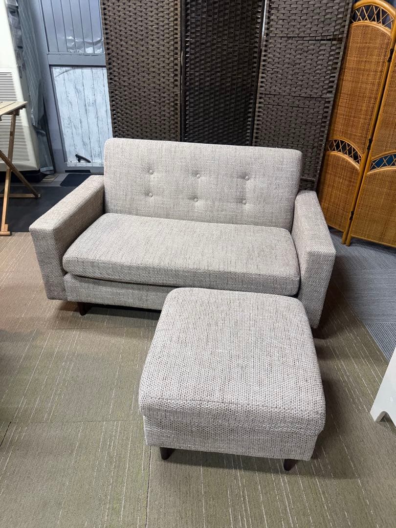 【美品】【洗浄消毒作業済】arne Himmel ヒンメル　2人掛けL字ソファ