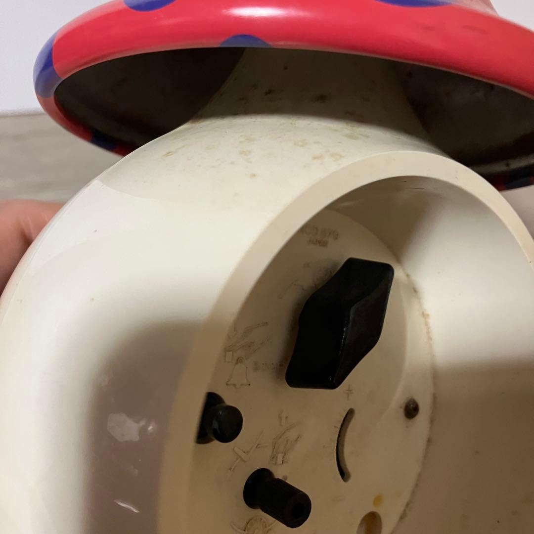 E-3 【希少・昭和レトロ】ディズニータイム 白雪姫 キノコ型 目覚まし時計