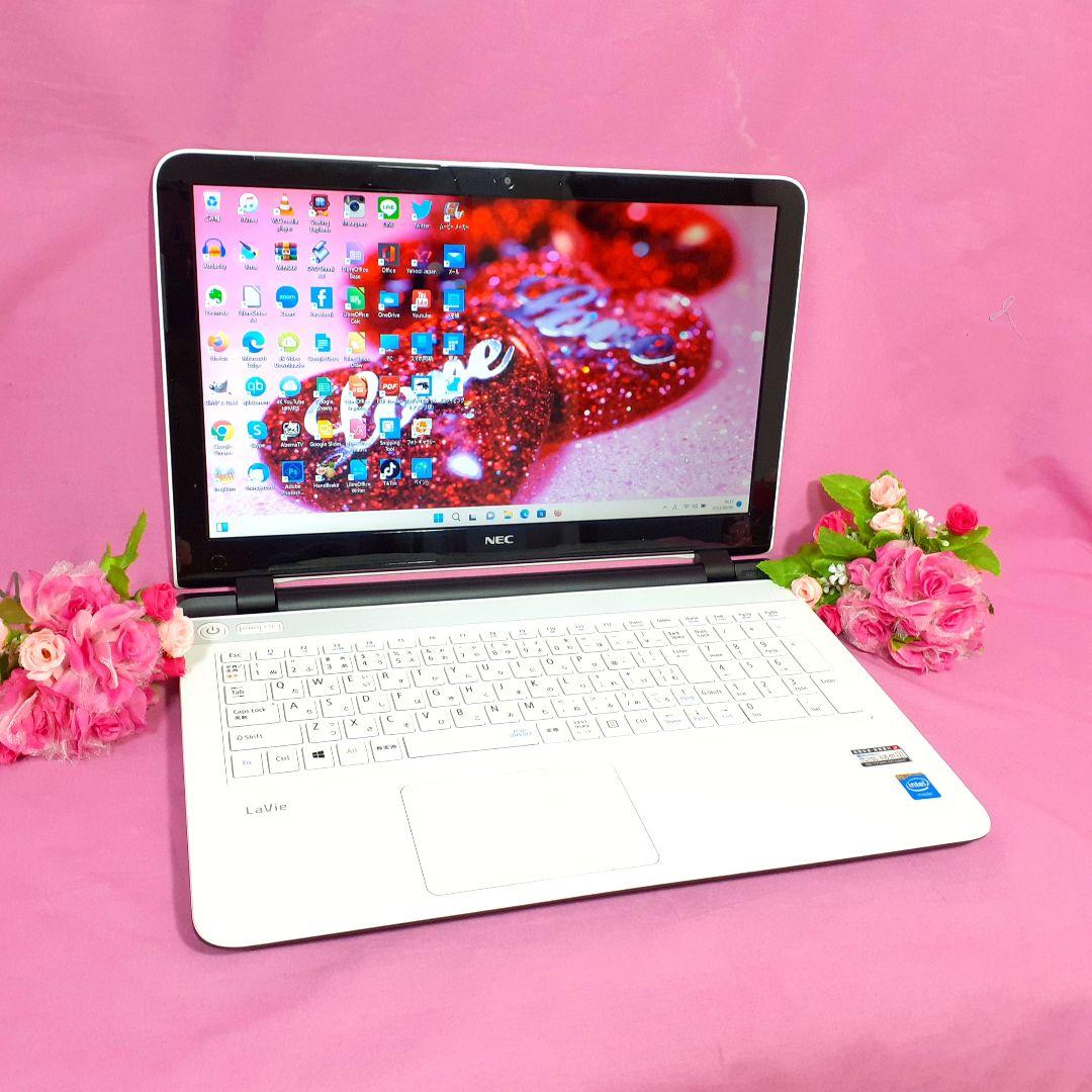 美品/NEC/薄型ラビー/最新Win11搭載/メモリ8GB/新品SSD256GB