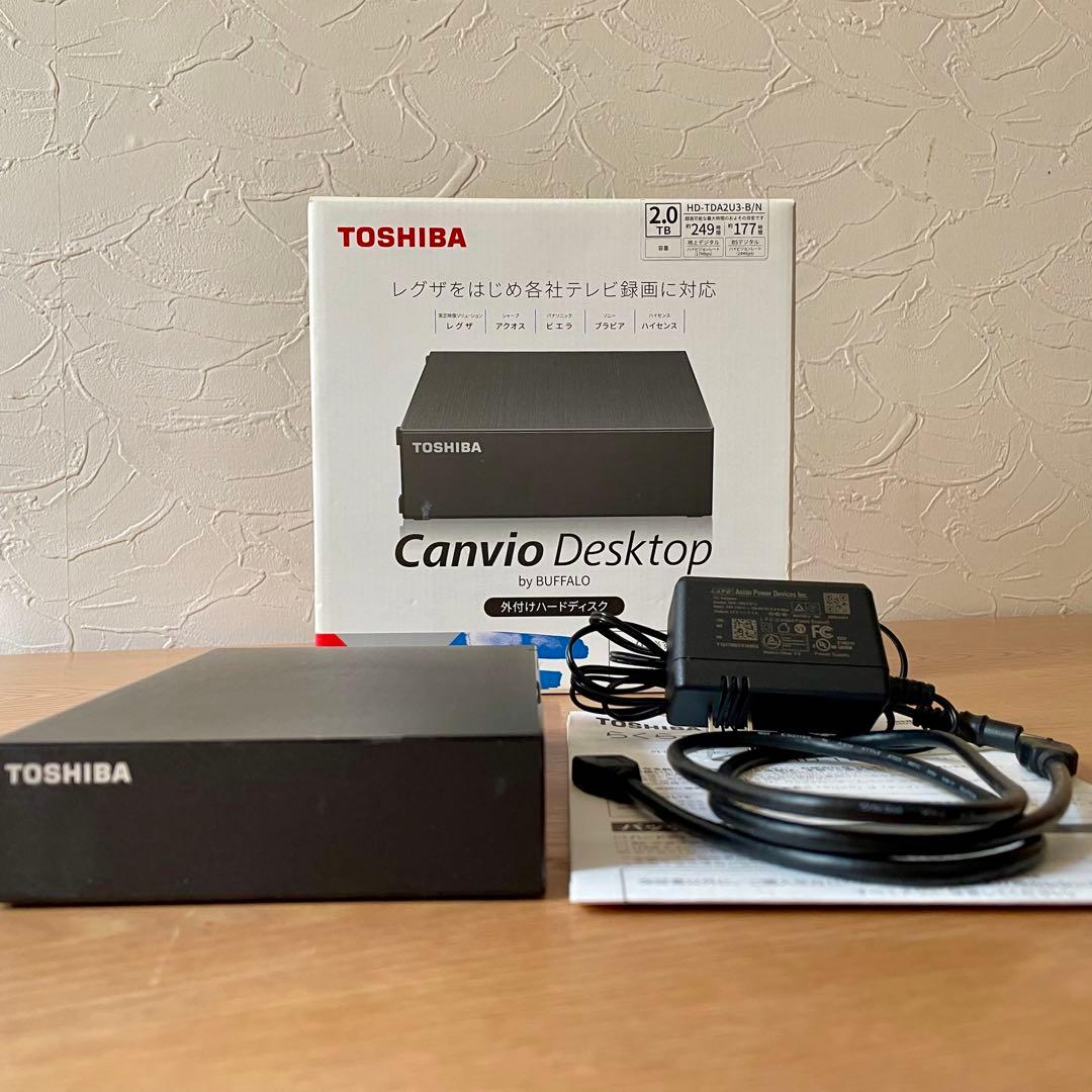 外付けハードディスク・ドライブ TOSHIBA Canvio Desktop by BUFFALO 2.0TB