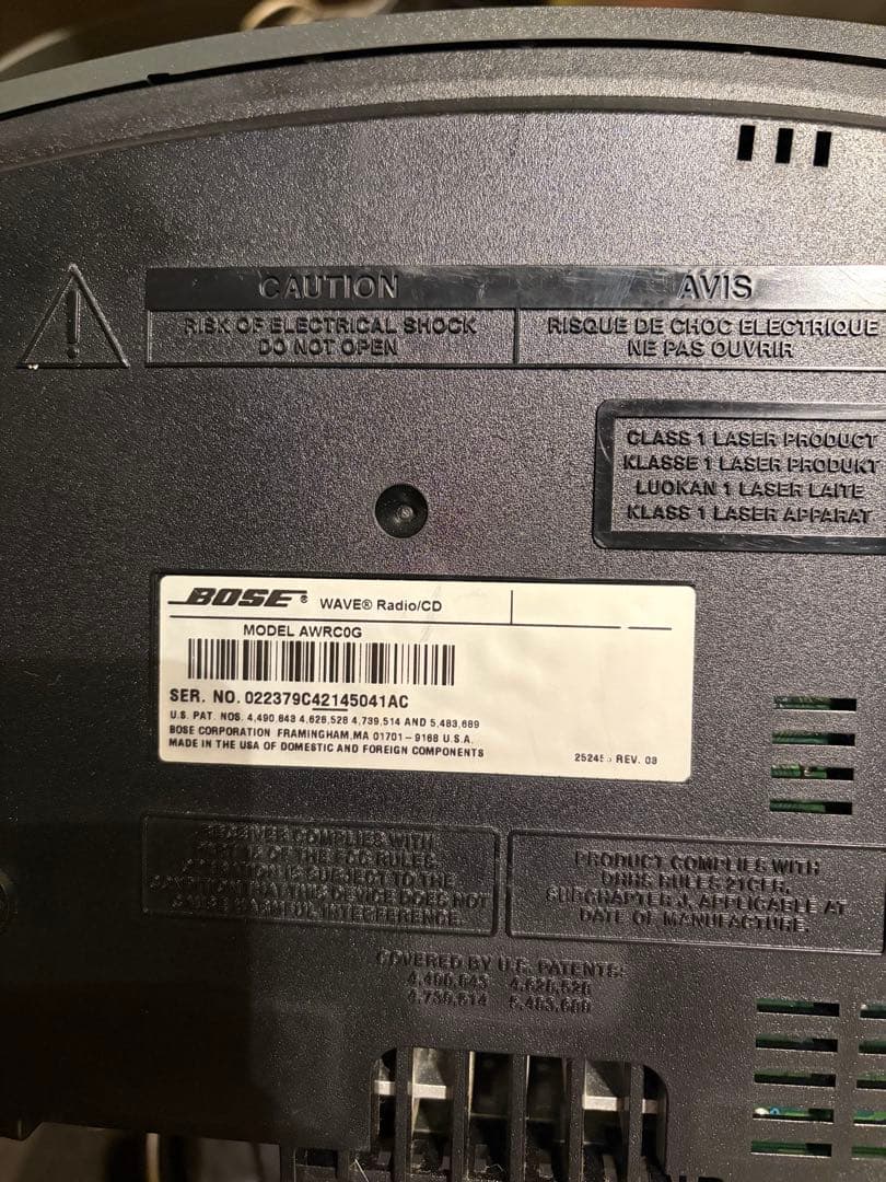 BOSE Wave Radio/CD AWRC0G リモコン付き 動作確認済