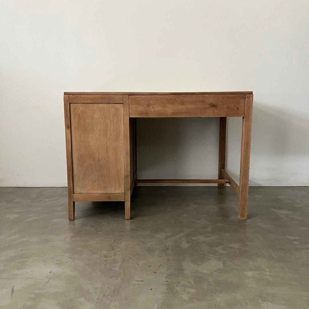 レトロ　アンティーク　古道具　古家具　剥離　ストリップド　机　テーブル　昭和