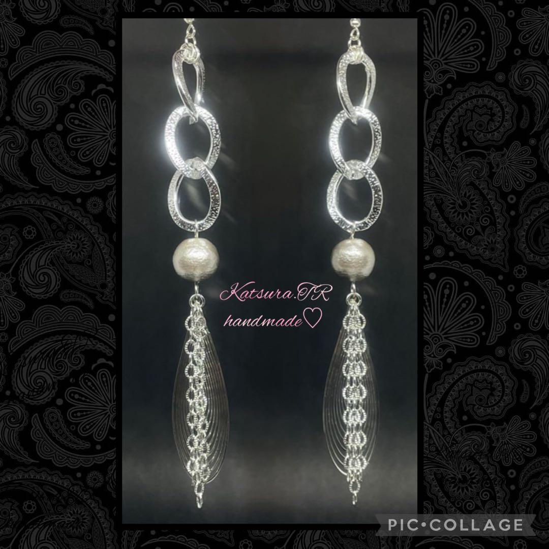 No.1202 シルバーリーフとスクリューピアス